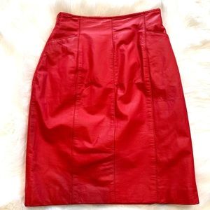Wilsons Red Leather skirt